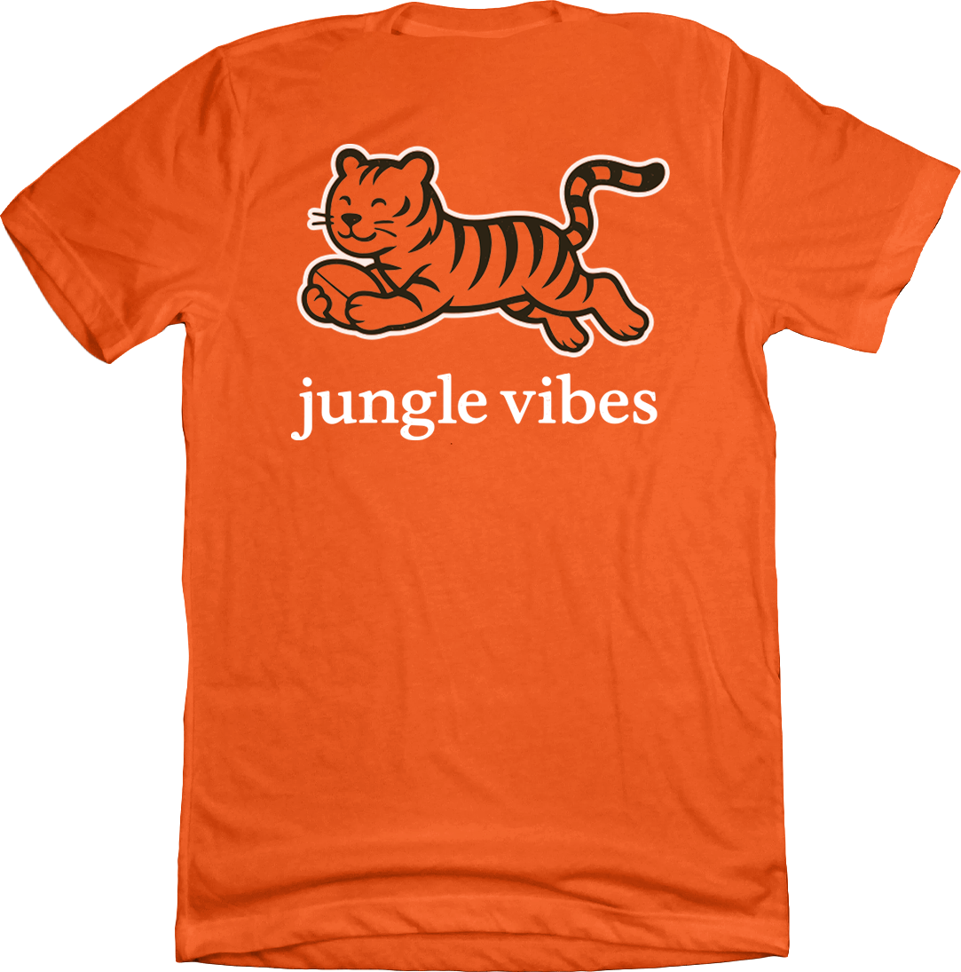 Jungle Vibes Run Wild  Front Back Orange
