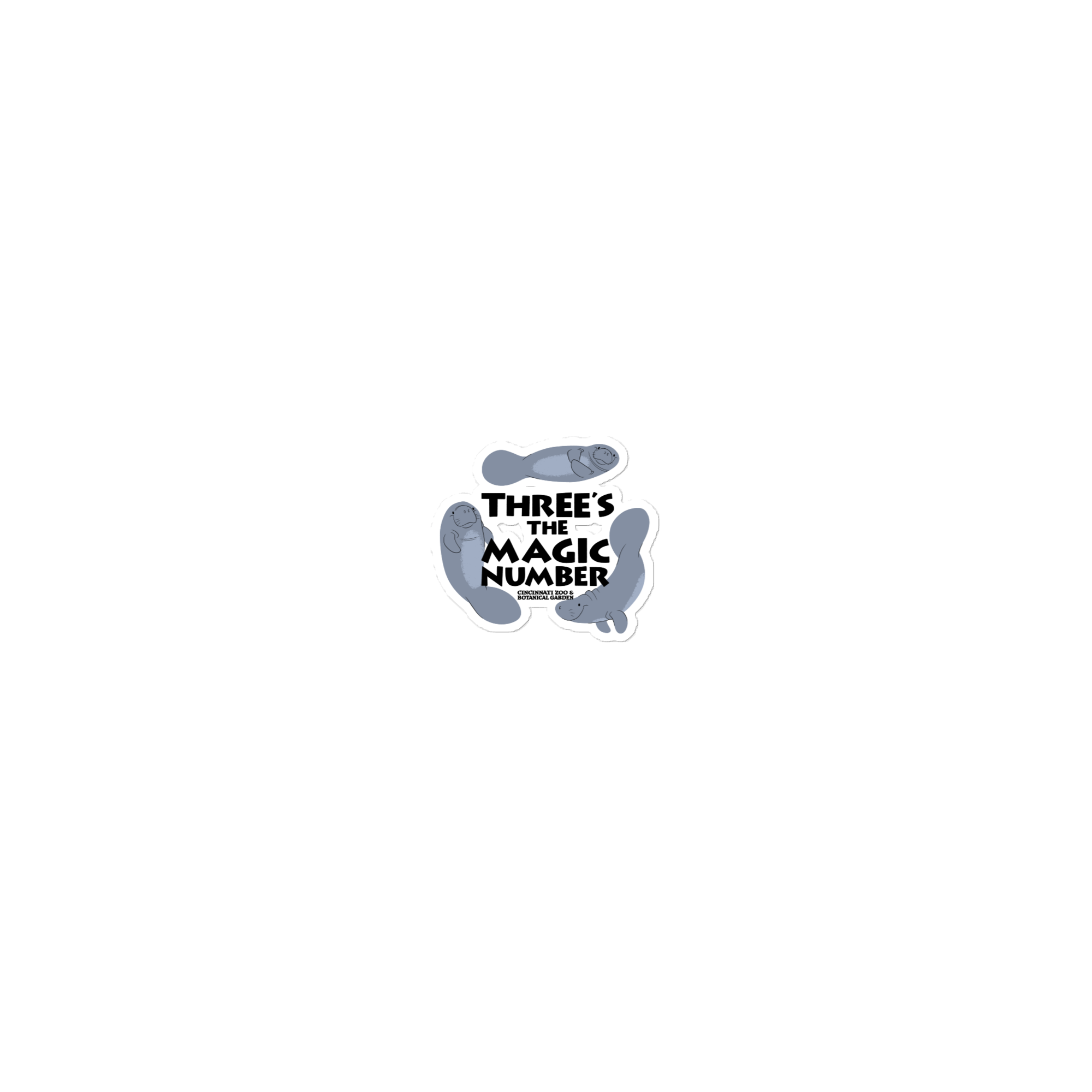 Three Manatees Sticker