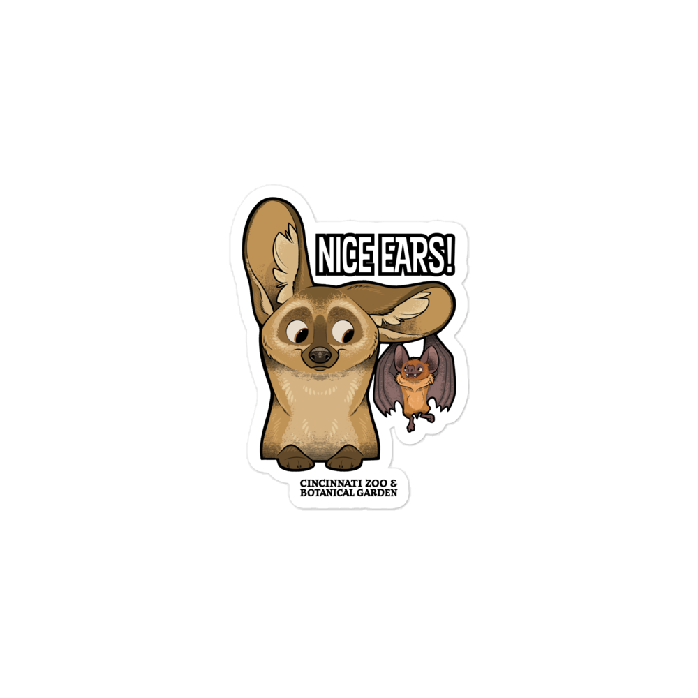 Nice Ears Zoo Sticker