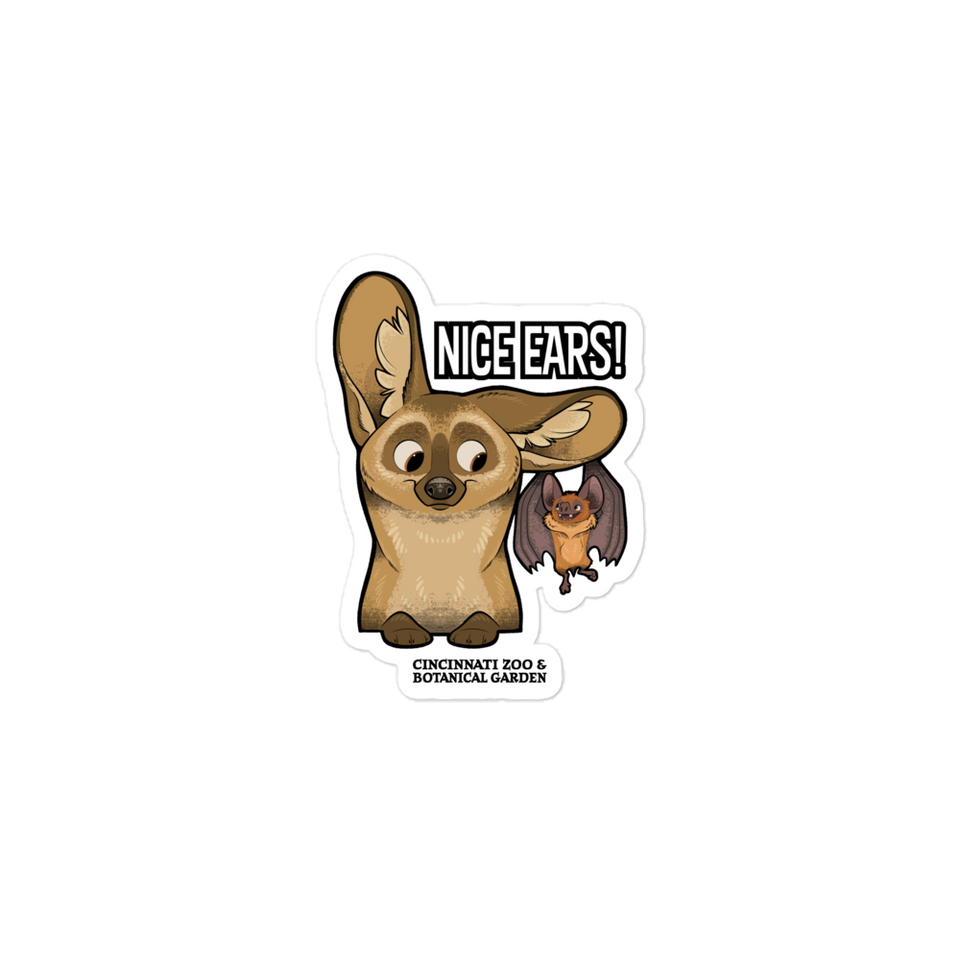 Nice Ears Zoo Sticker