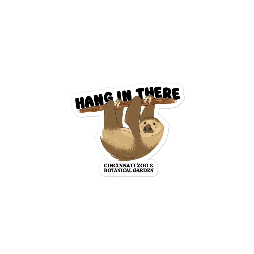 Hang In There Sloth Sticker