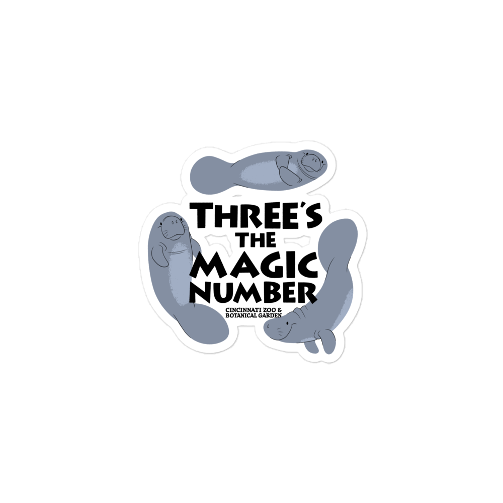 Three Manatees Sticker