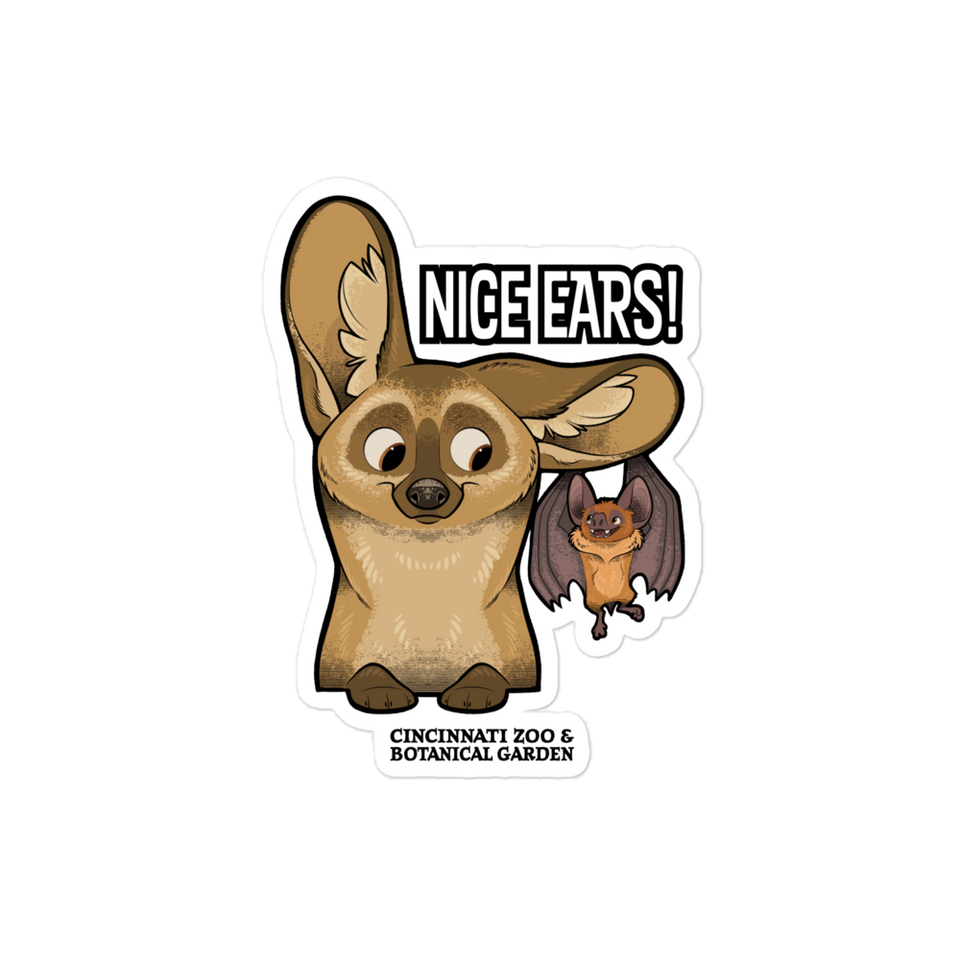 Nice Ears Zoo Sticker