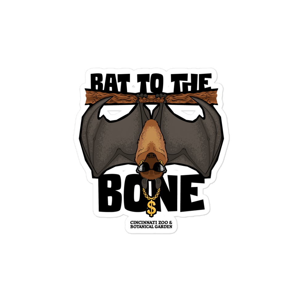 Bat to the Bone Sticker