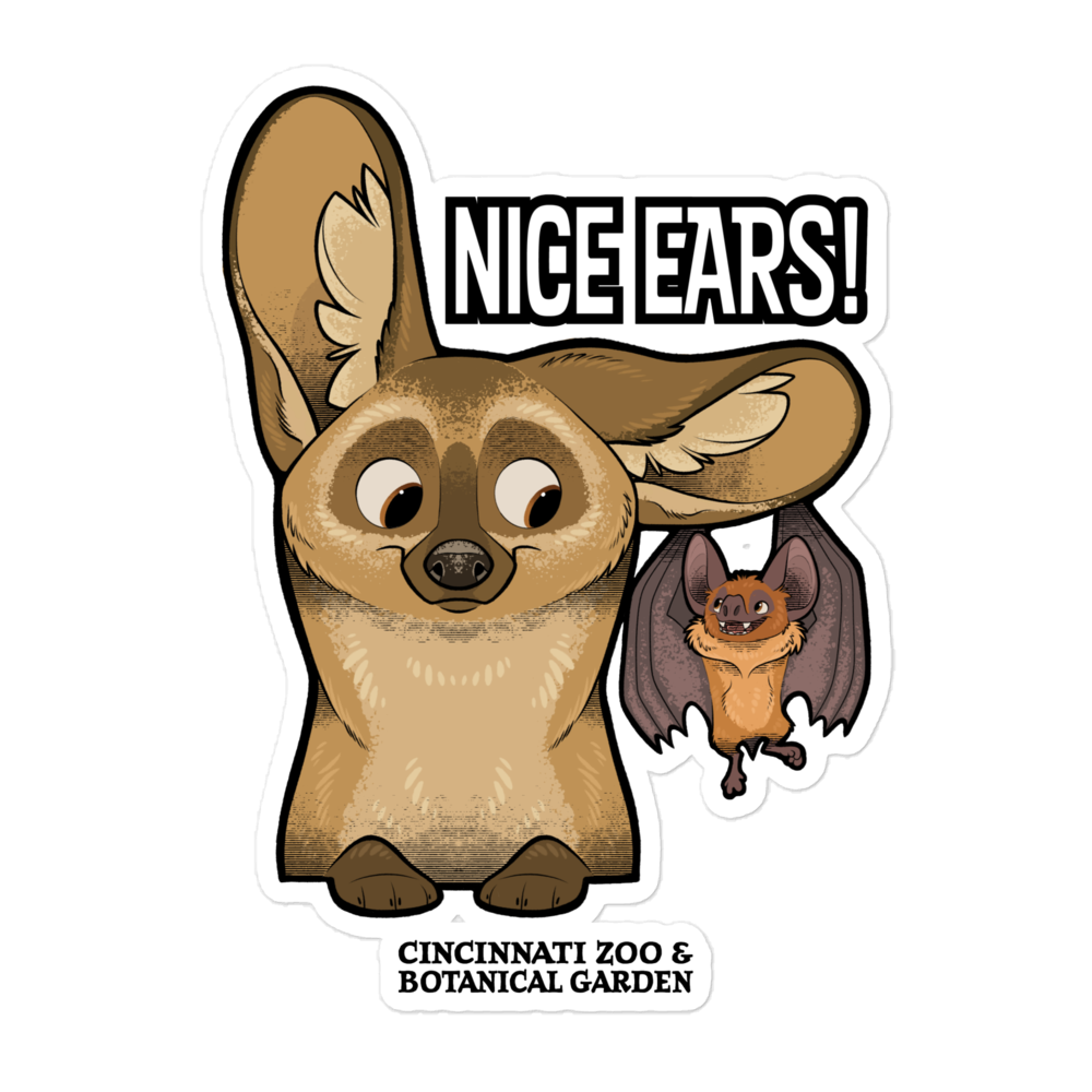 Nice Ears Zoo Sticker