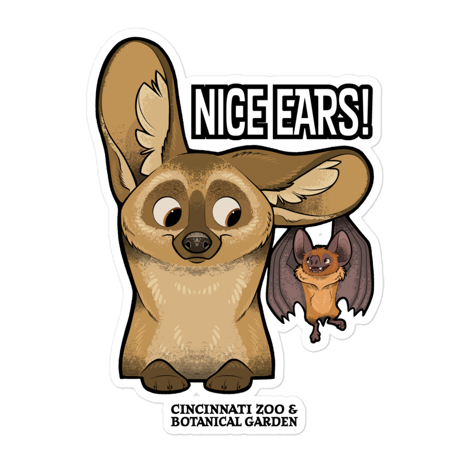 Nice Ears Zoo Sticker