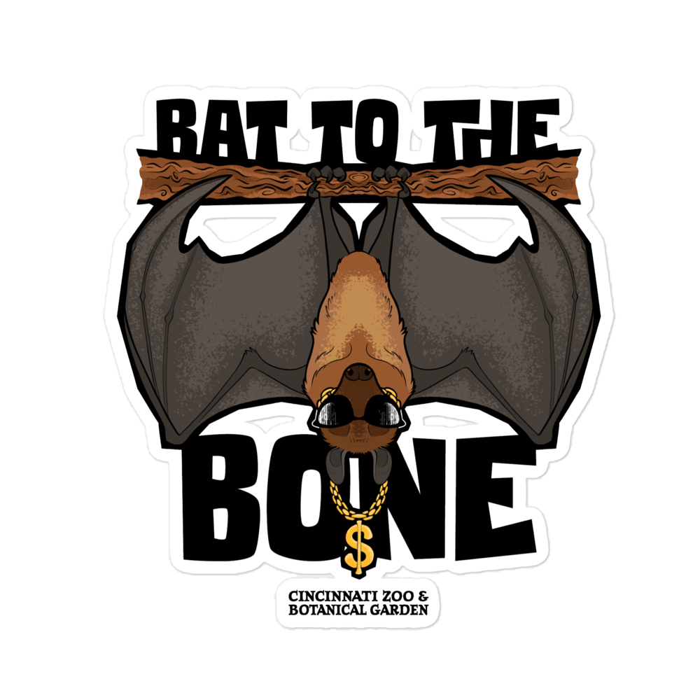 Bat to the Bone Sticker