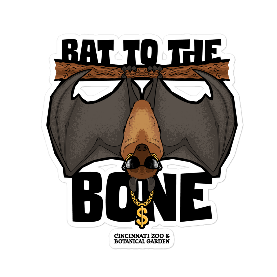 Bat to the Bone Sticker