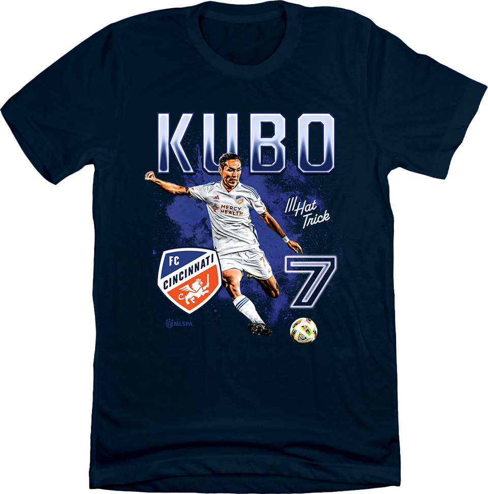 Yuya Kubo Hat Trick Navy Tee