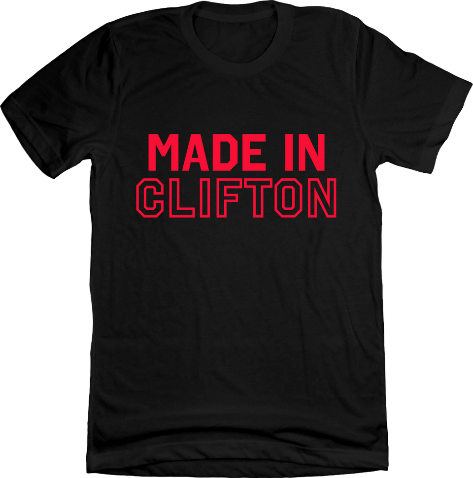 Made in Clifton Unisex Text Tee