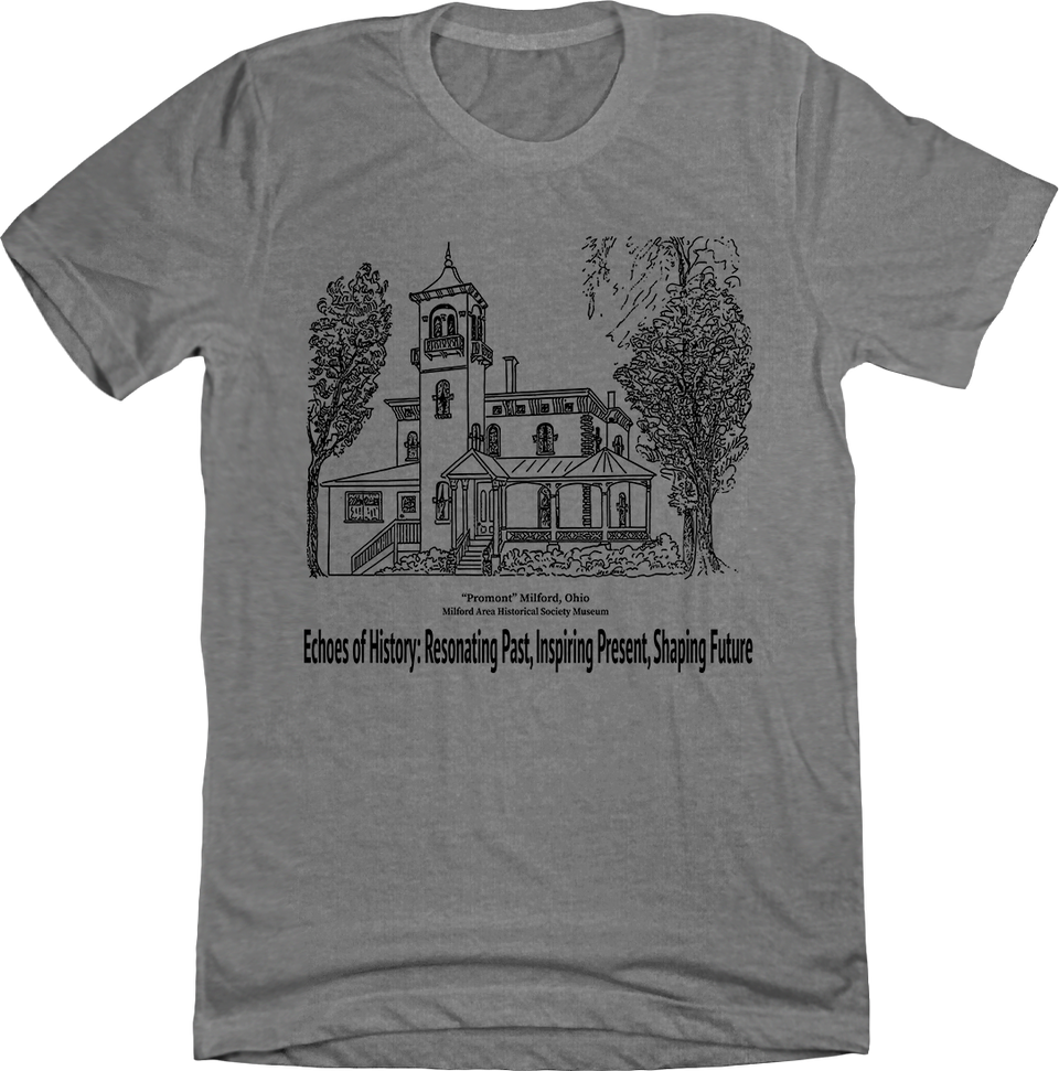 Greater Milford Historical Society Grey Tee