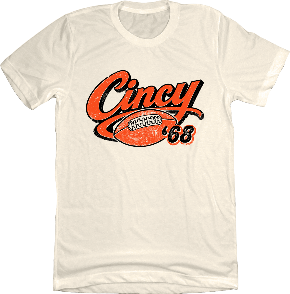 Cincy Script Football 68