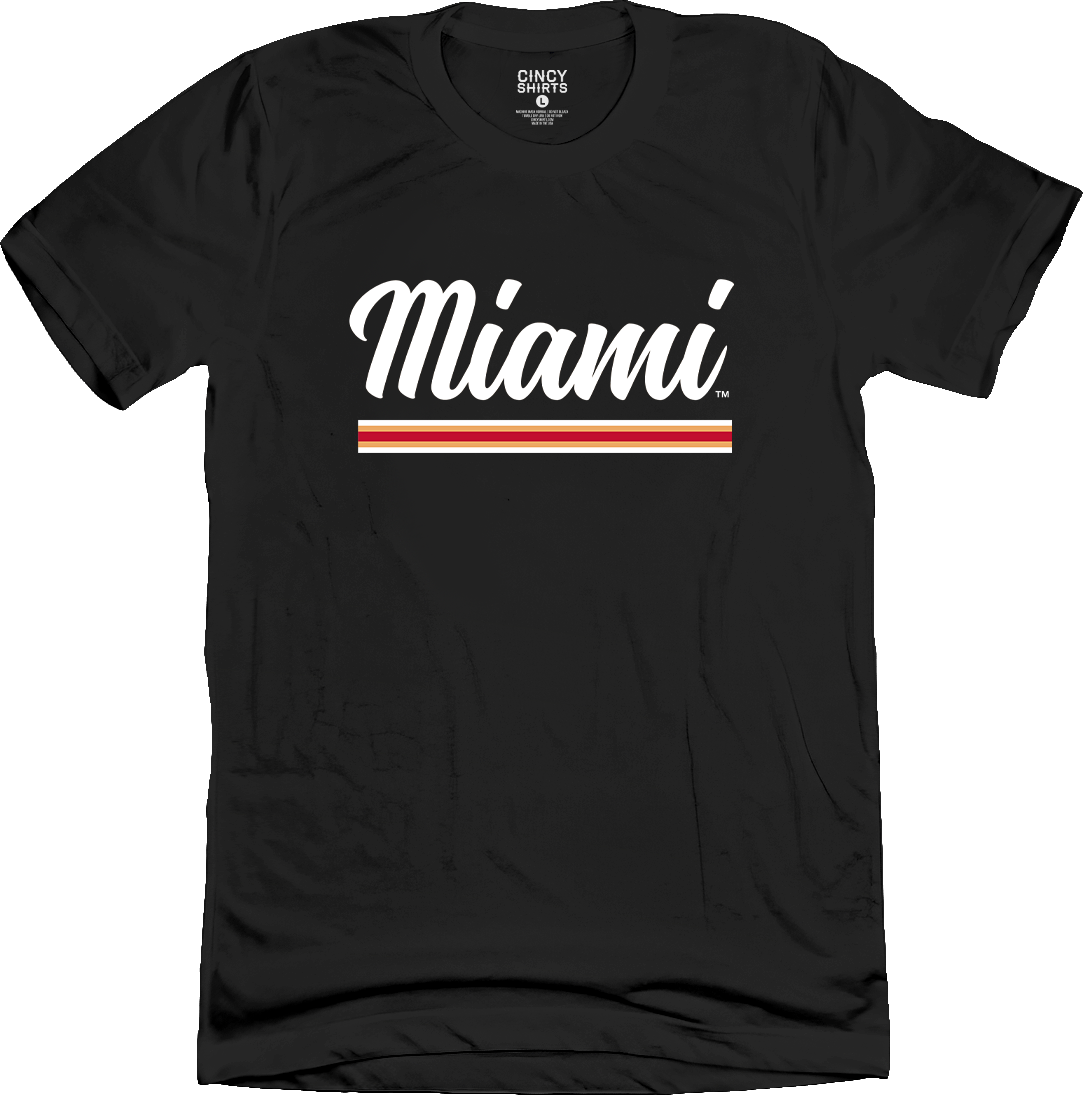 Miami Redhawks Cradle of Coaches Script Logo Tee