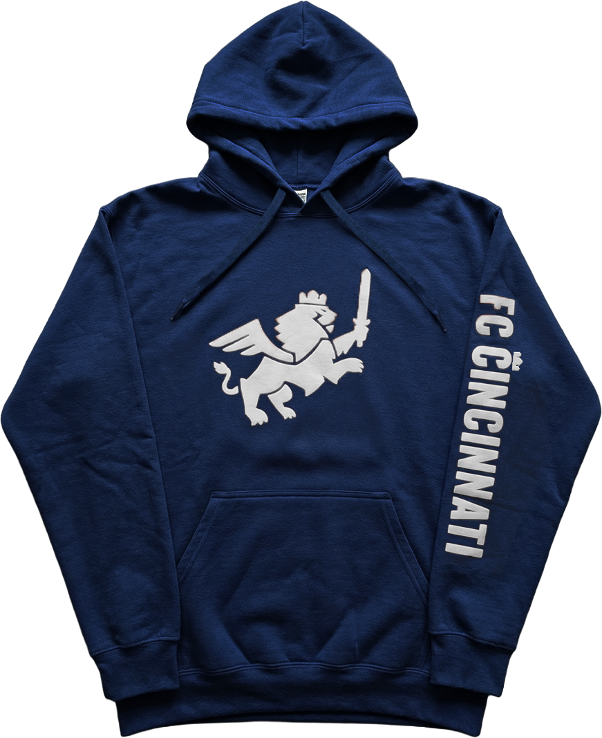 FC Cincinnati White Puff Print Hoody