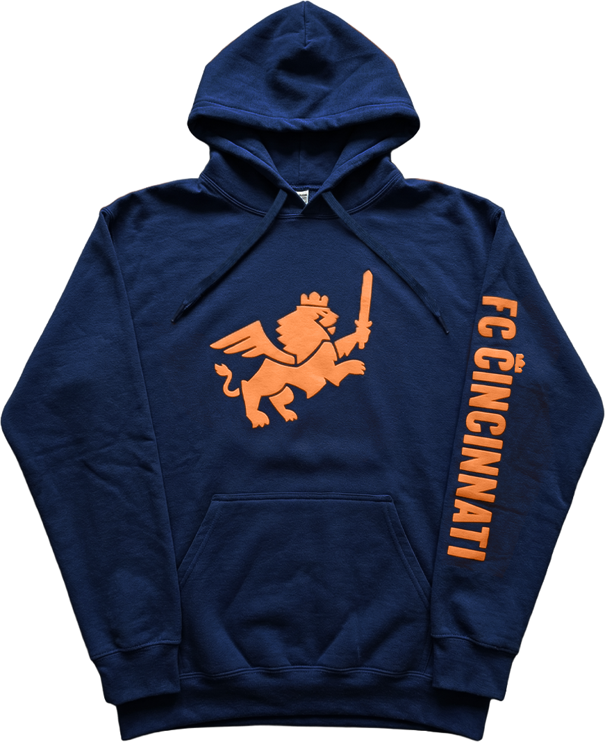 FC Cincinnati Orange Puff Print Hoody