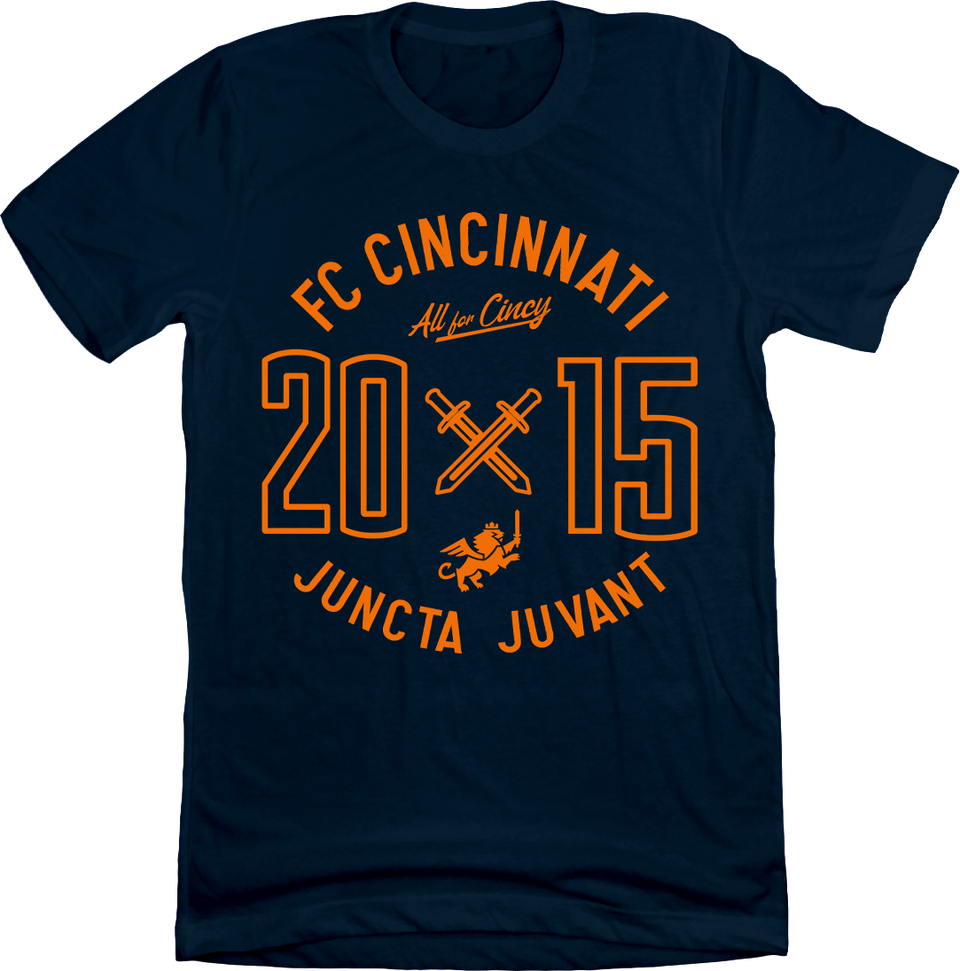 FC Cincinnati 2015 Circle Logo Navy Tee