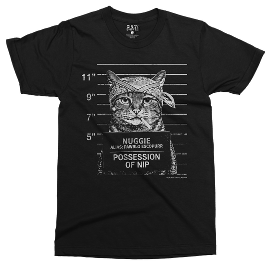 Nuggie "Pawblo Escopurr" Black Unisex Tee | dr.mattmcglasson