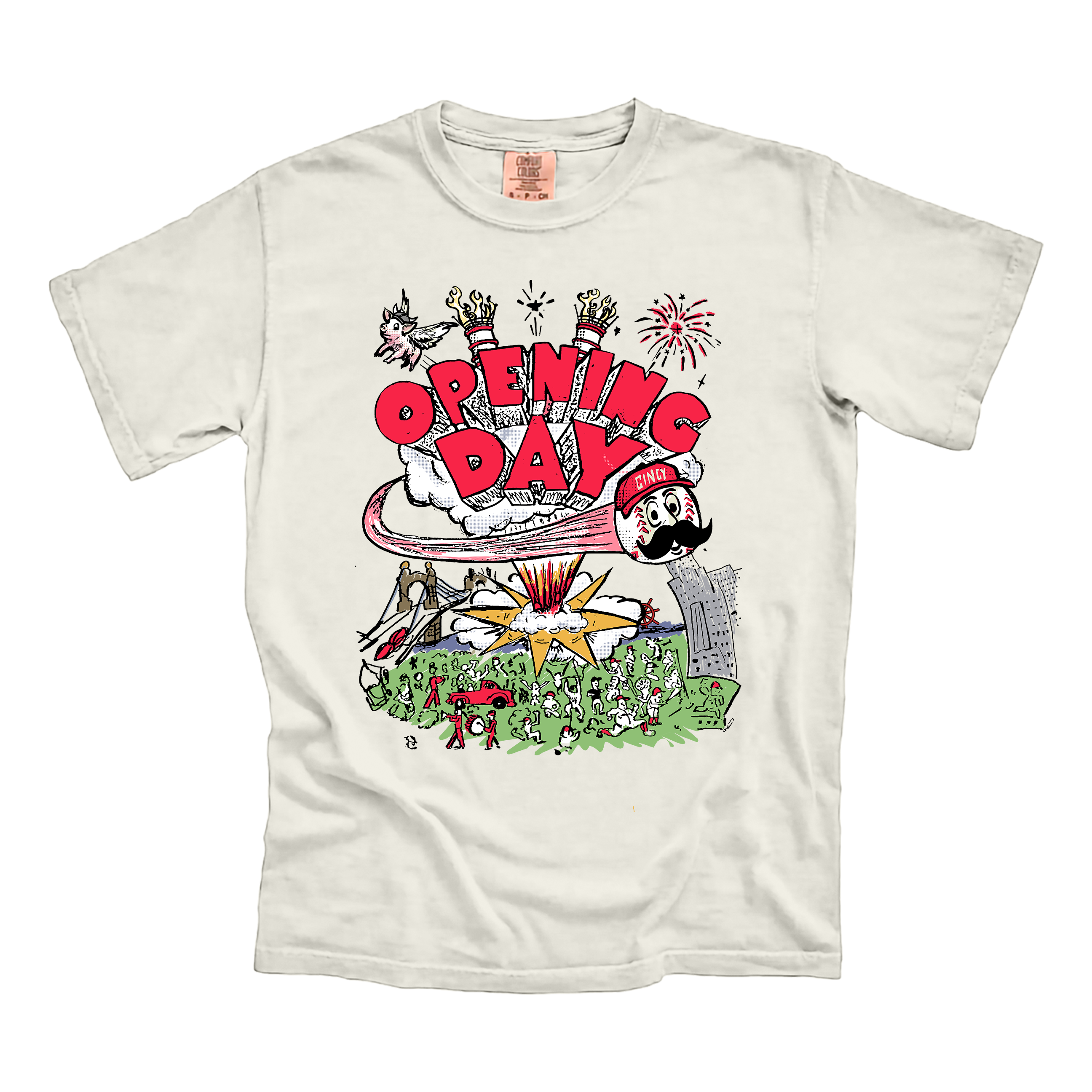 Opening Day Madness: Cincinnati Baseball Chaos Tee