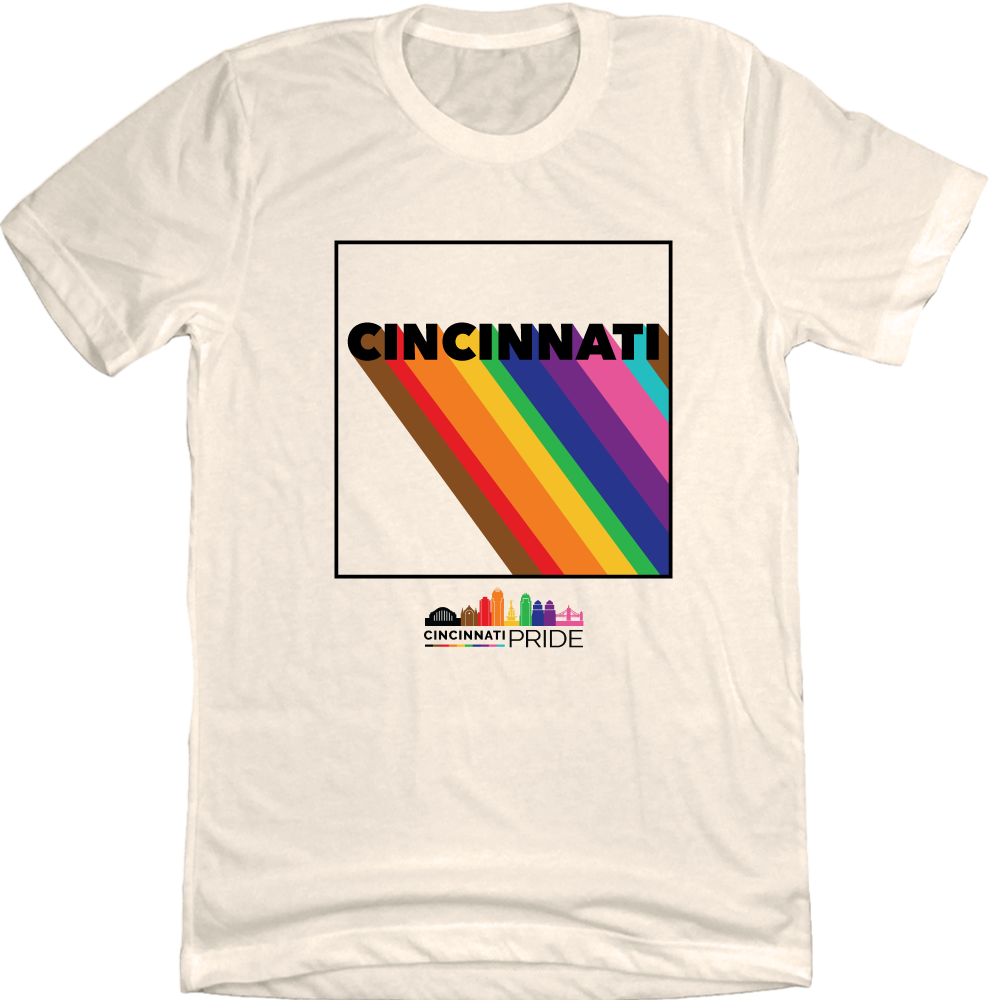 Cincinnati Diagonal Rainbow - Cincy Shirts