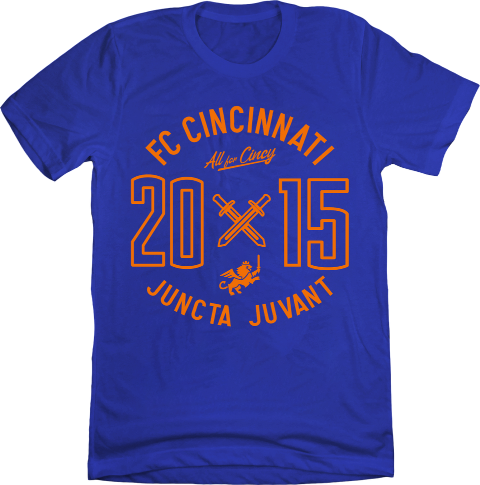 FC Cincinnati 2015 Circle Logo Royal Tee