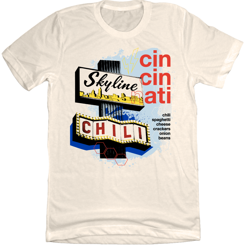 Skyline Retro Sign Cin Cin Nati - Cincy Shirts