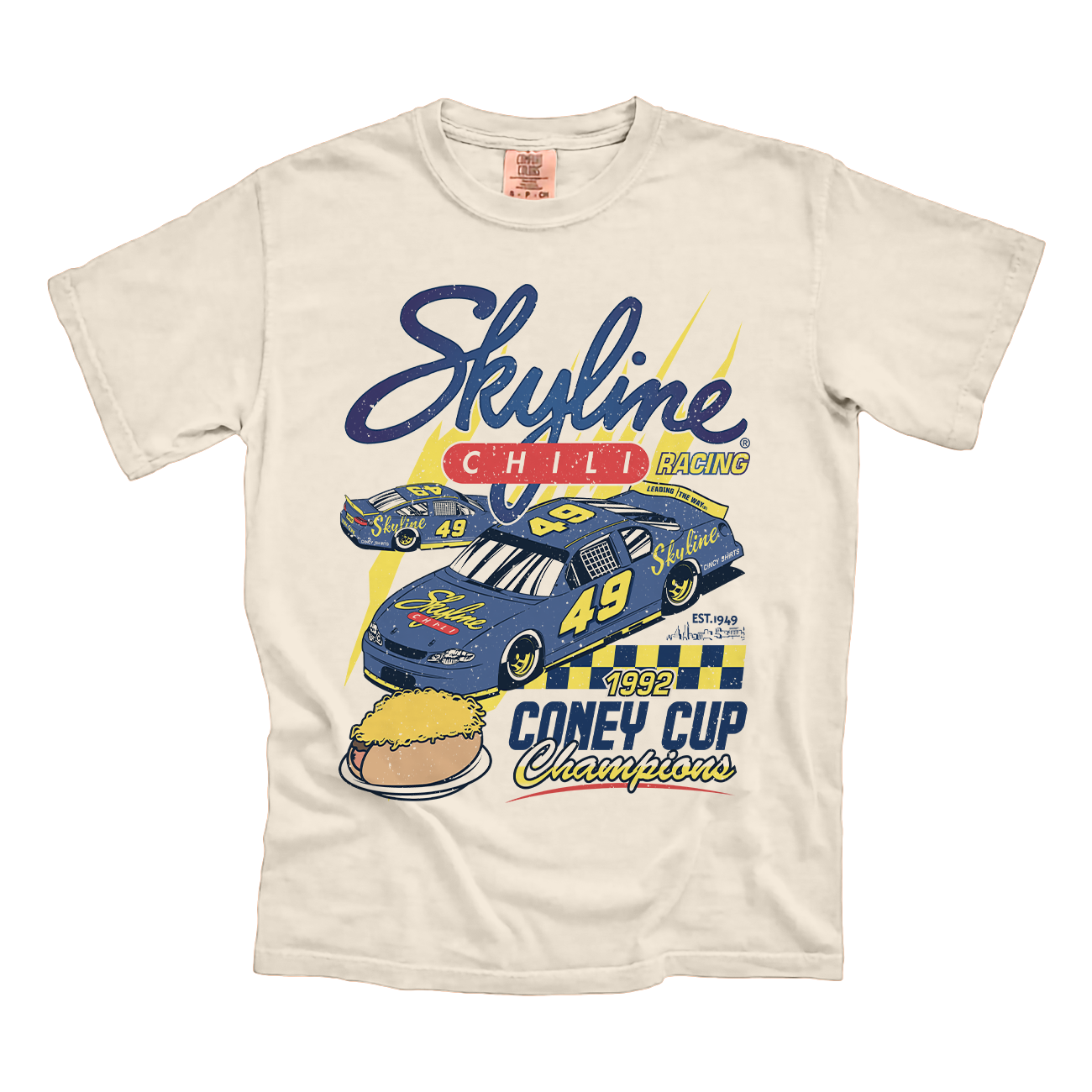 Skyline Chili Racing Comfort Colors Ivory Tee