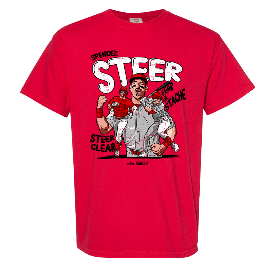 Fear the Stache of Spencer Steer Comfort Colors Tee