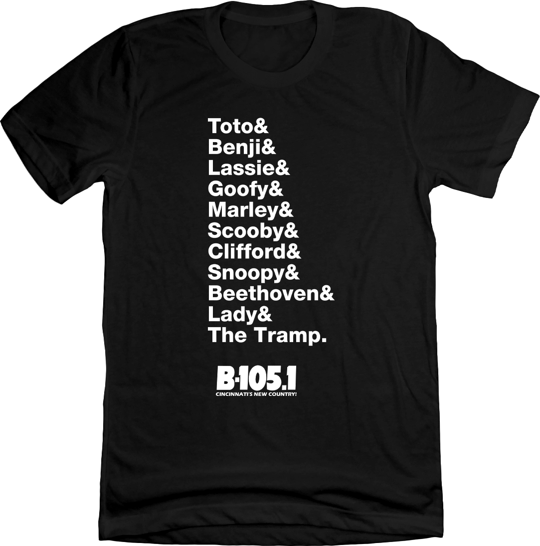 Toto & - B-105.1 Canine Comfort Charity Tee