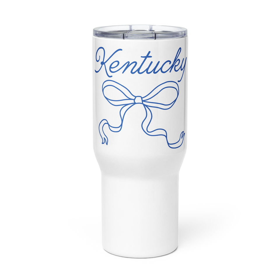 Kentucky Bow Travel Mug with Handle