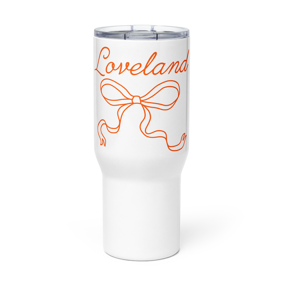 Loveland Bow Travel Mug with Handle