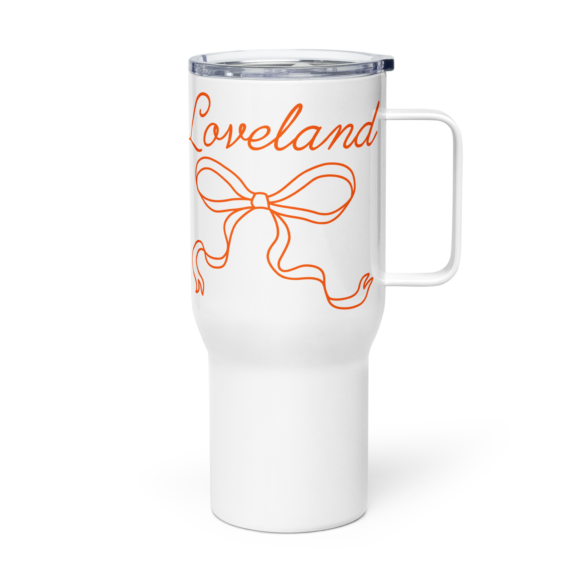 Loveland Bow Travel Mug with Handle