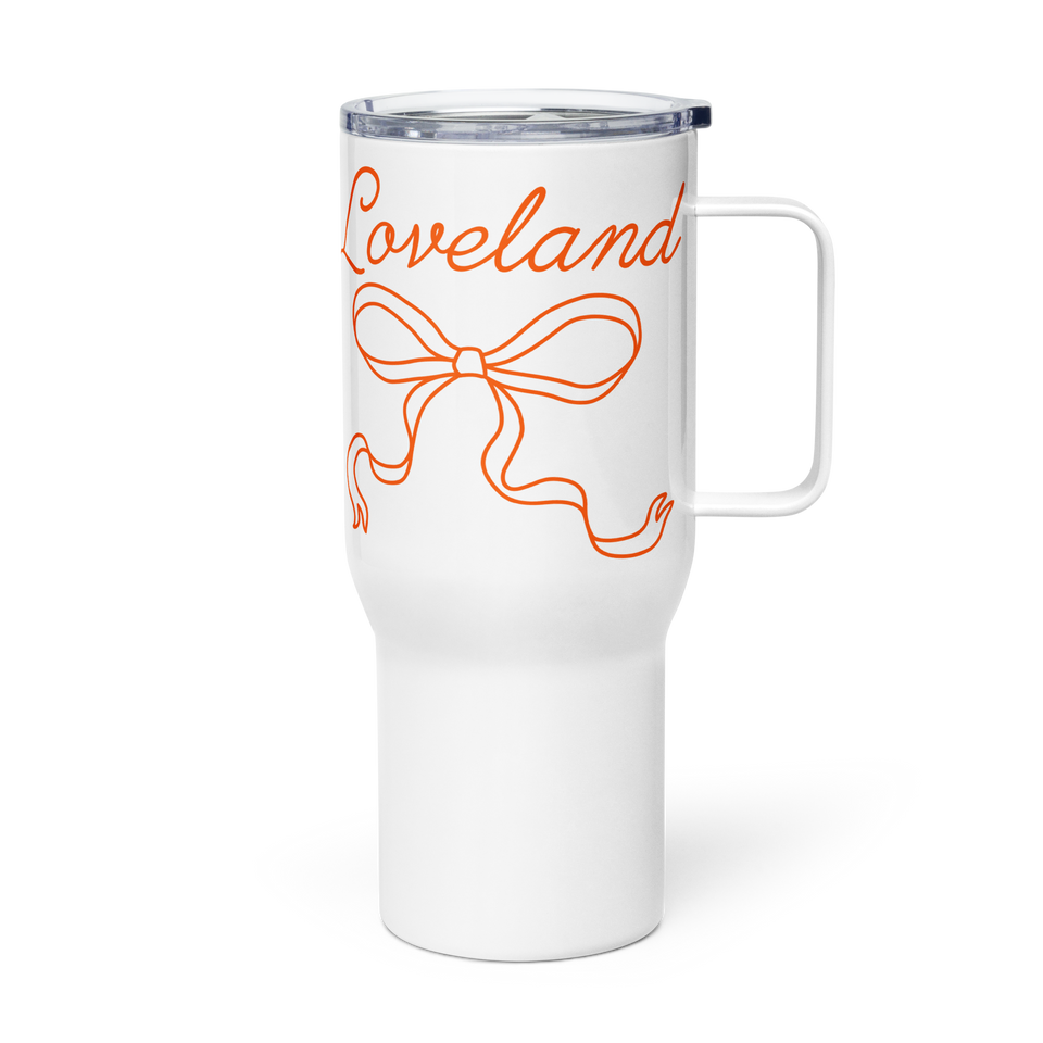 Loveland Bow Travel Mug with Handle