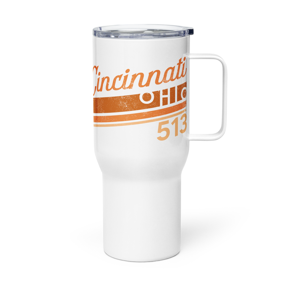 Cincinnati 513 Travel Mug with Handle