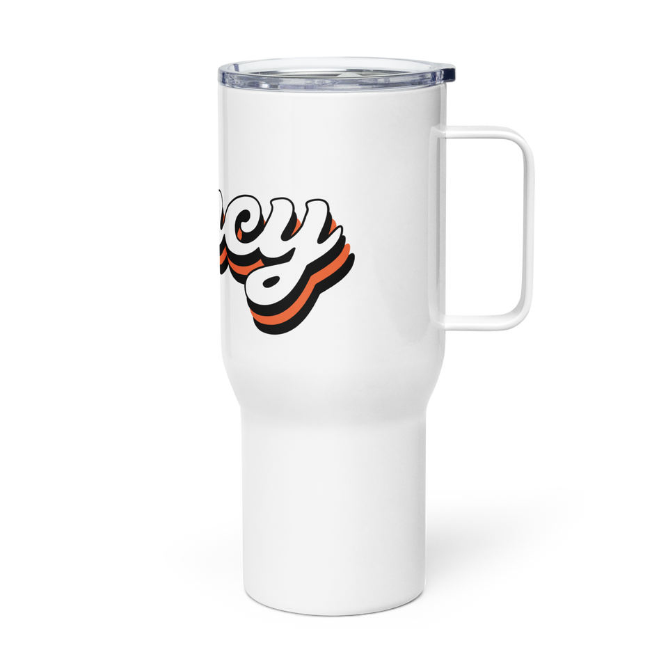 Retro Cincy Travel Mug with Handle