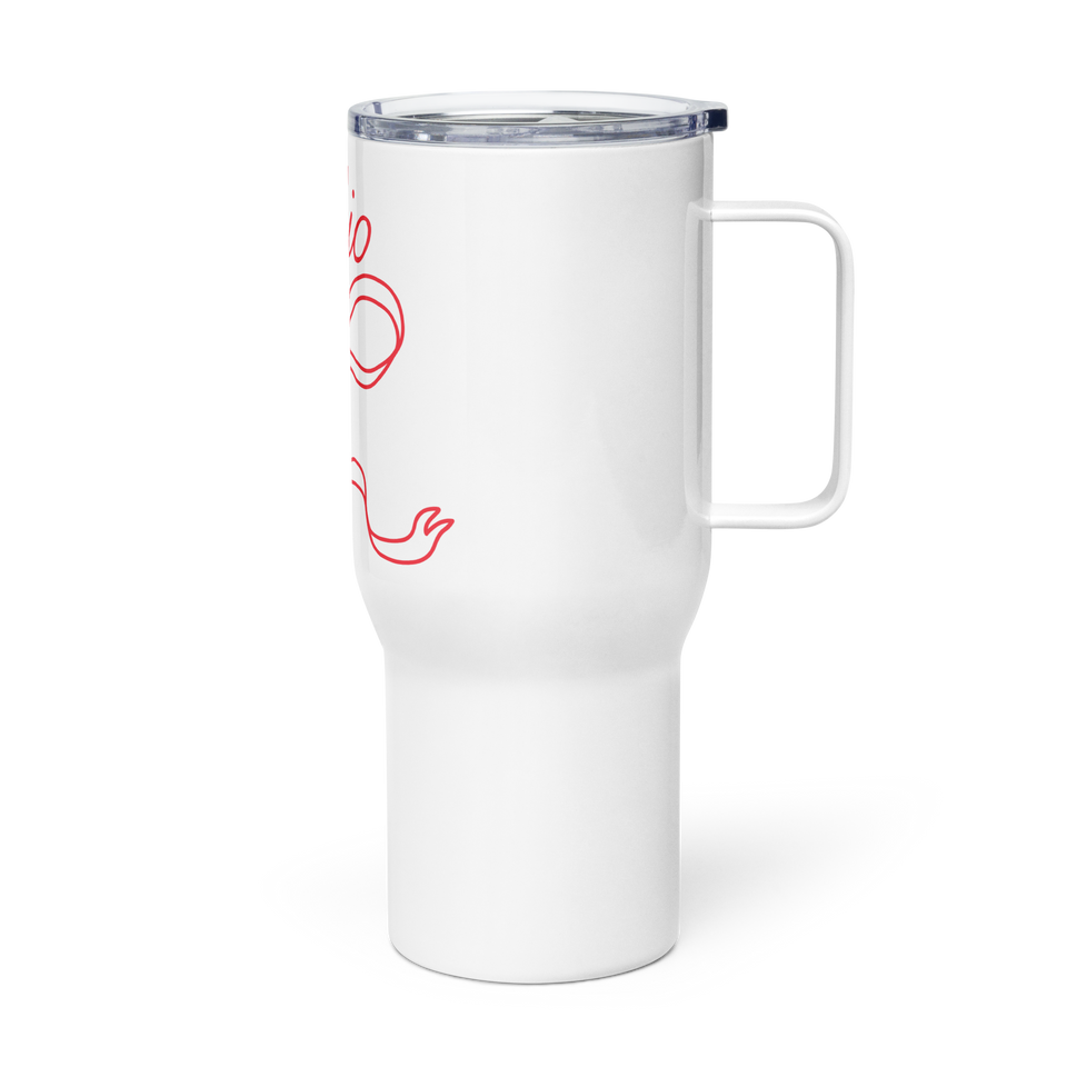 Ohio Bow Travel Mug with Handle