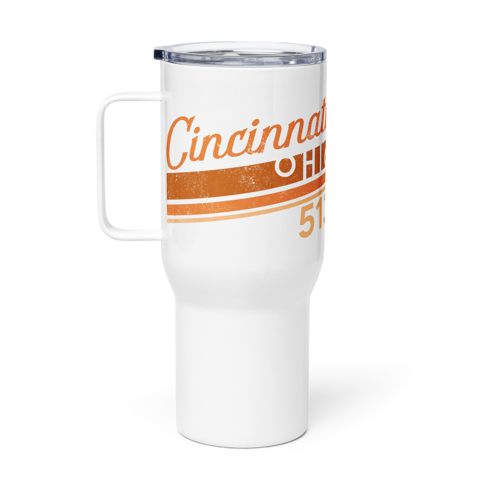 Cincinnati 513 Travel Mug with Handle