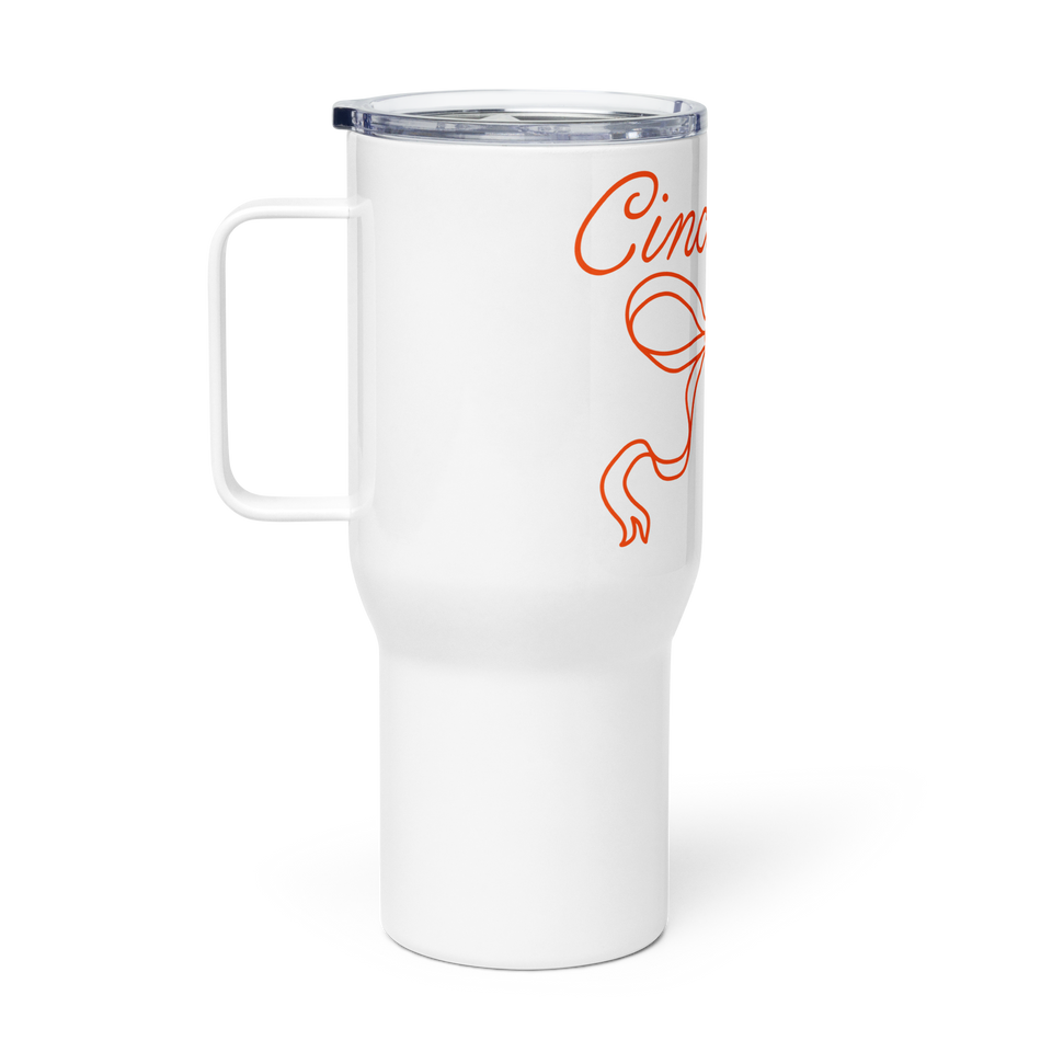 Cincinnati Bow Travel Mug with Handle