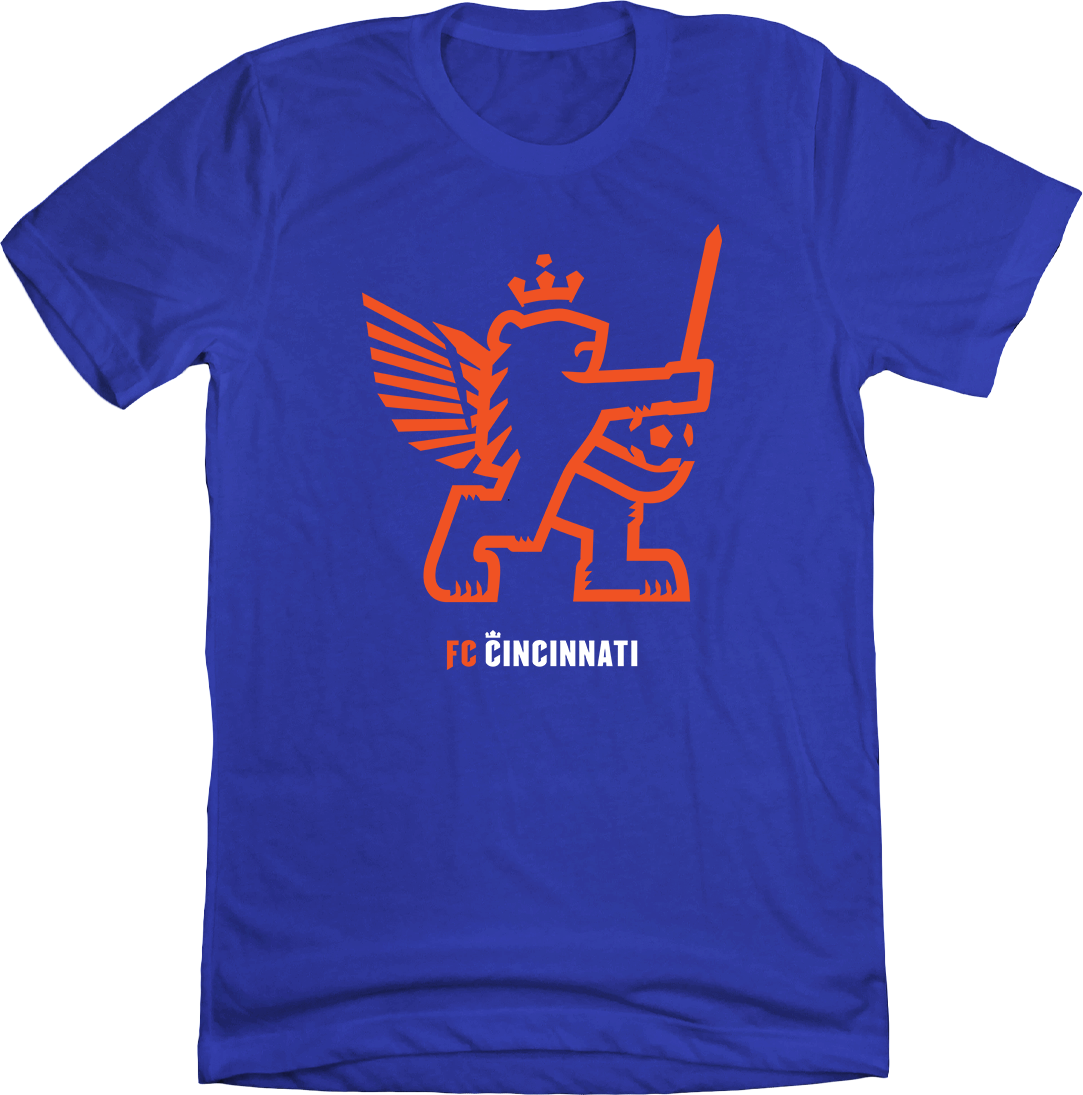 FC Cincinnati Retro Knifey Lion Basic Logo