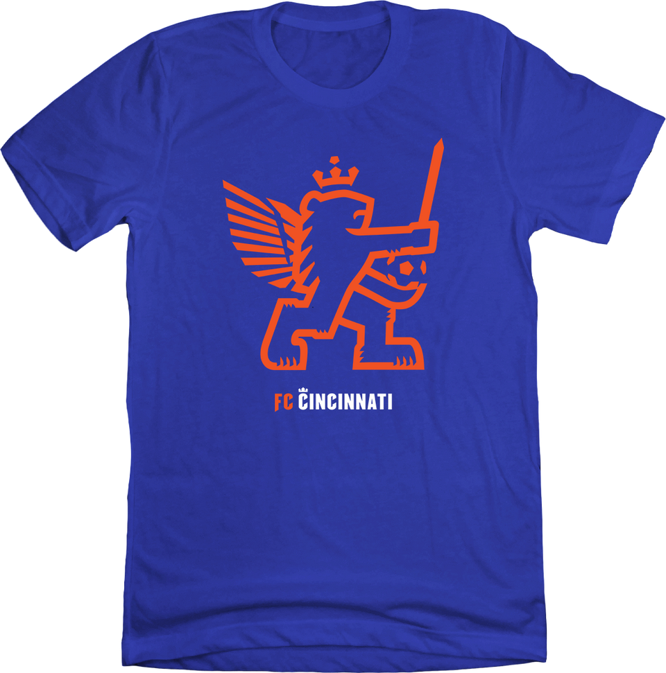 FC Cincinnati Retro Knifey Lion Basic Logo