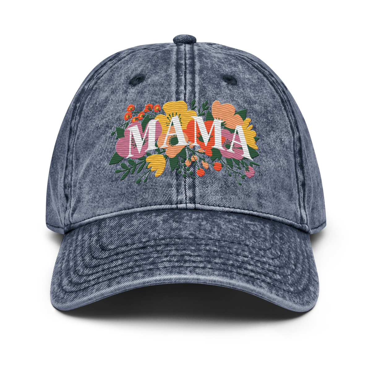 Mama Trucker Hat Vintage Snapback Mom Baseball Cap Embroidered Cotton Trucker Hat for Mom — Embroidered Snapback Ball Life Mom  main image 4