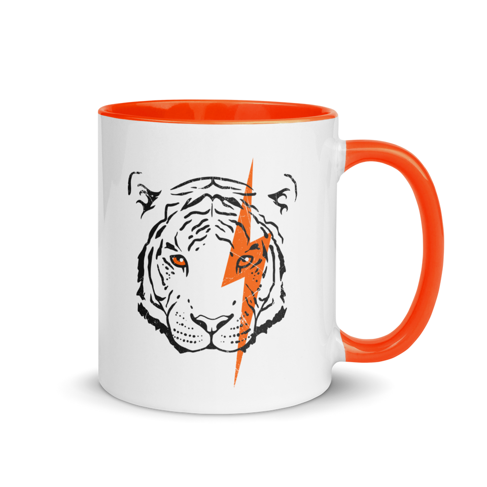 White Lightning Tiger Mug