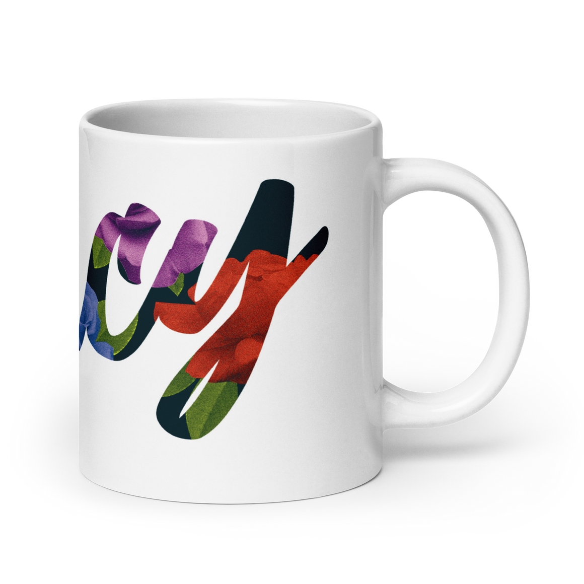 Cincy Floral Script Mug