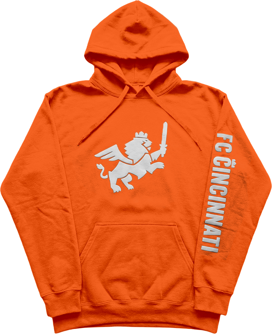 FC Cincinnati White Puff Print Hoody