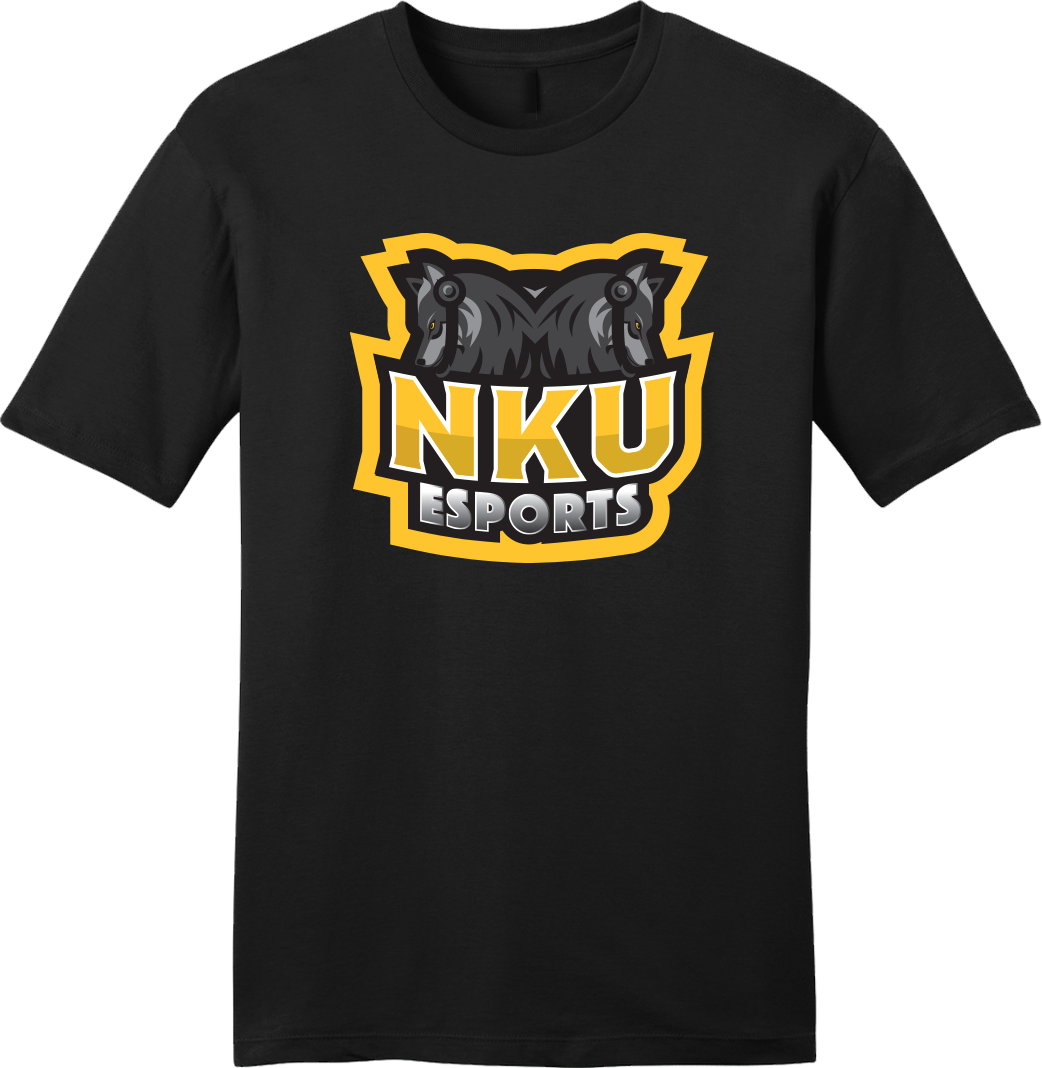 NKU Esports Two Wolves Tee black