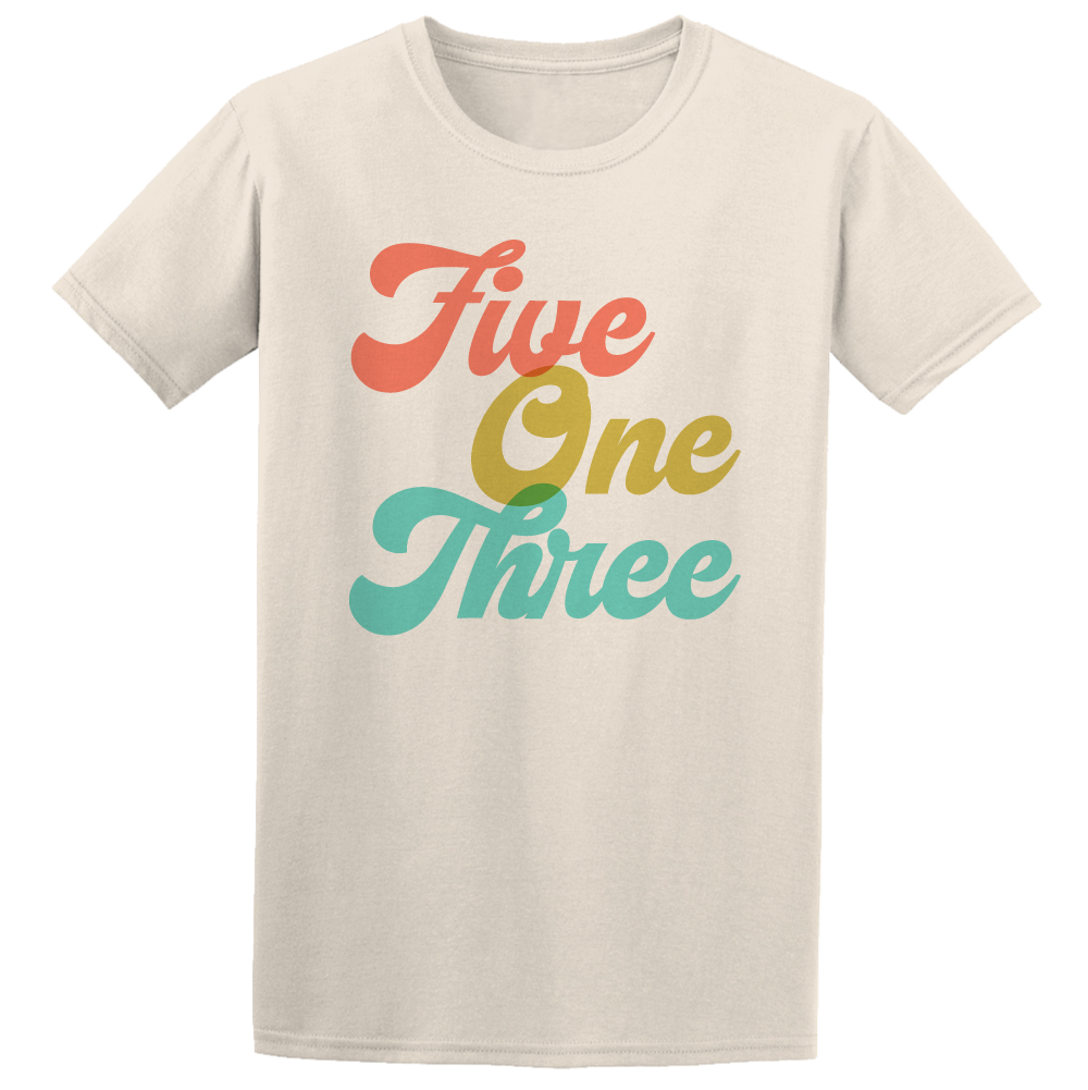 513 Retro Script tee