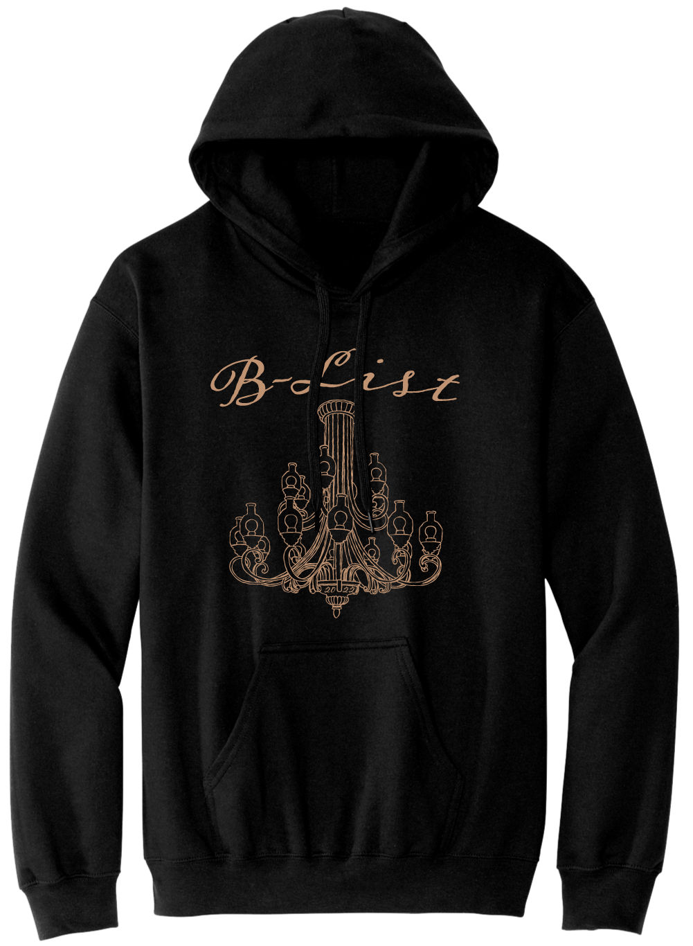 The B-List Chandelier Cincy Shirts black hoodie