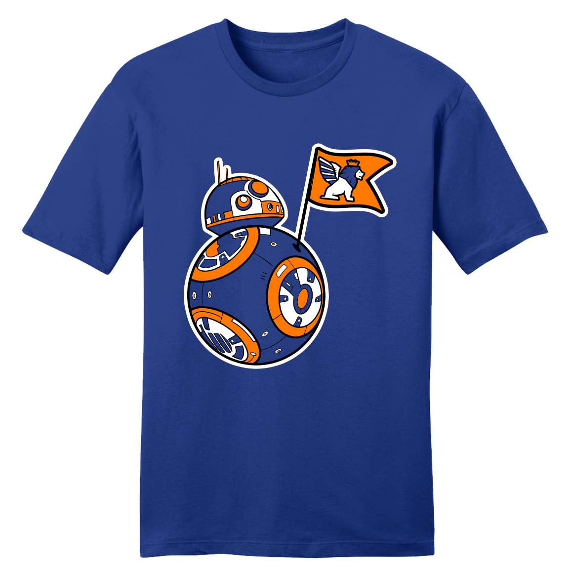 Blue & Orange Cincinnati Retro | FCC Soccer Apparel | Cincy Shirts Youth T-Shirt / Royal / S