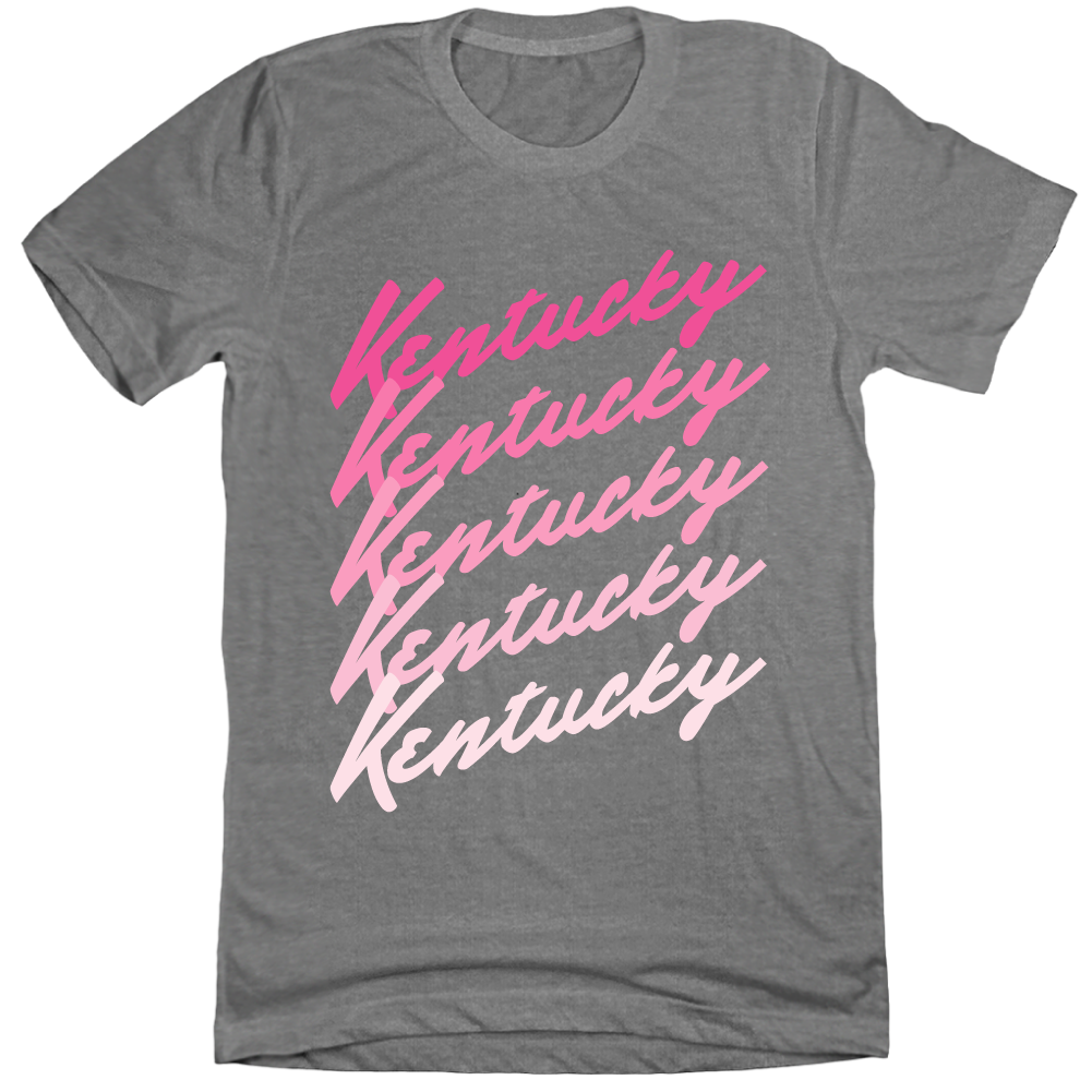 Kentucky Repeat Fade BCA Heather Grey T-shirt Cincy Shirts