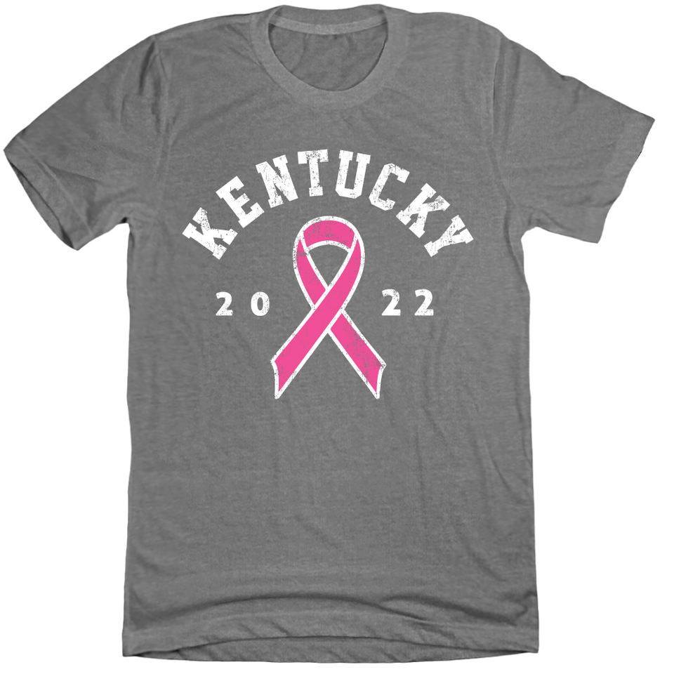 Kentucky 2022 Breast Cancer Awareness T-shirt grey Cincy Shirts