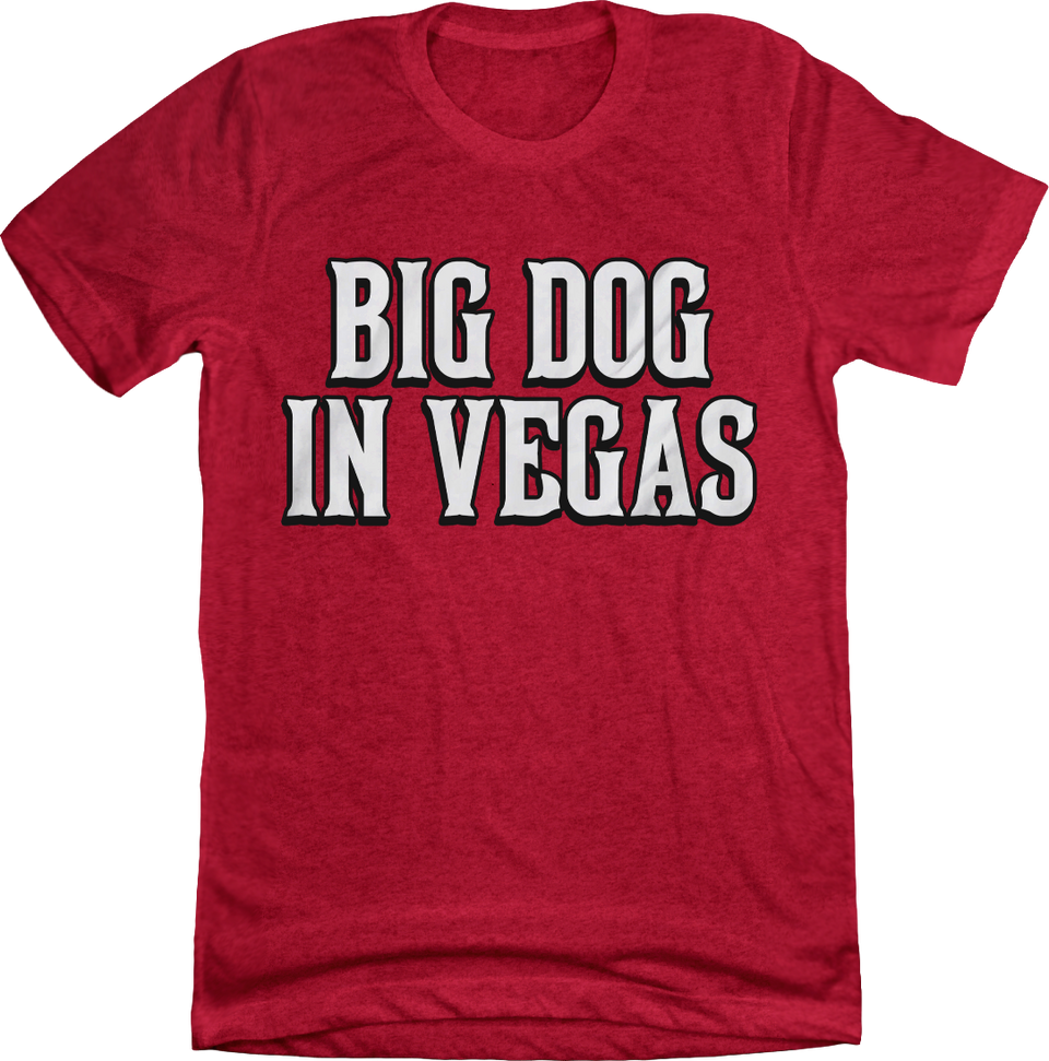Big Dog In Vegas T-shirt red